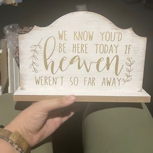 Memorial wedding sign